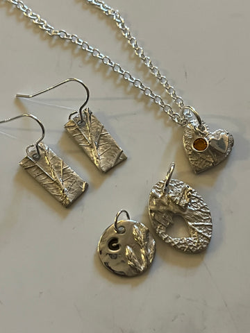 Silver Clay Jewellery workshops inspired by nature.