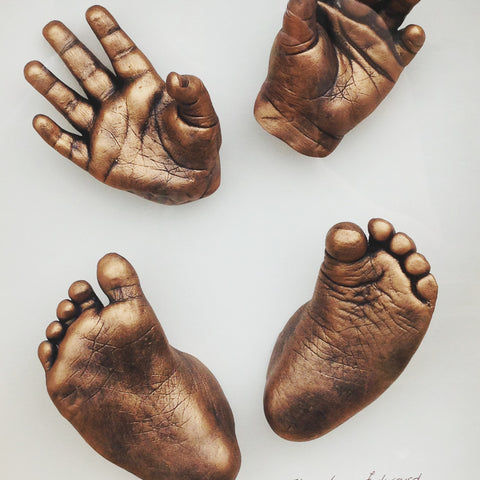 3D Hand and Foot Casts Full Set (Over 2 years)