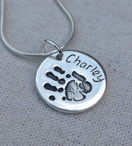 Large Mini Hand and Foot print Charm