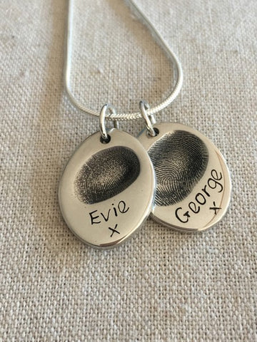 Large Fingerprint Charm