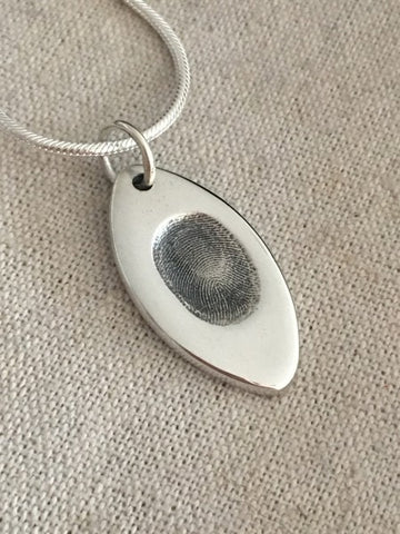 Large Fingerprint Charm