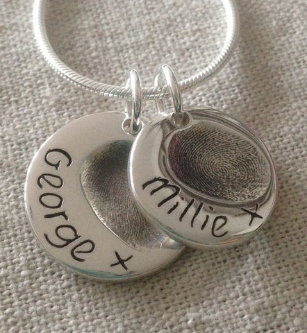 Double Stack Fingerprint  (Small and large charm)