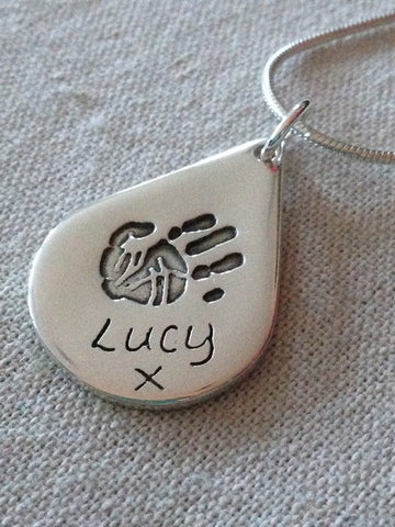 Large Mini Hand and Foot print Charm