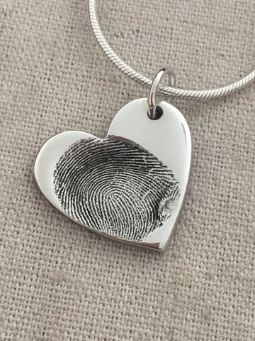 Large Fingerprint Charm