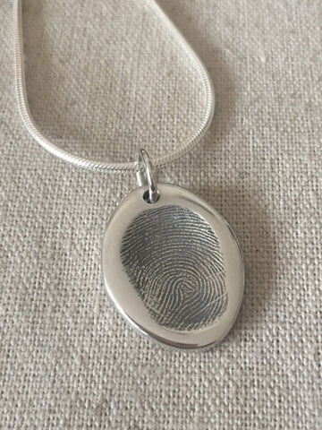 Large Fingerprint Charm