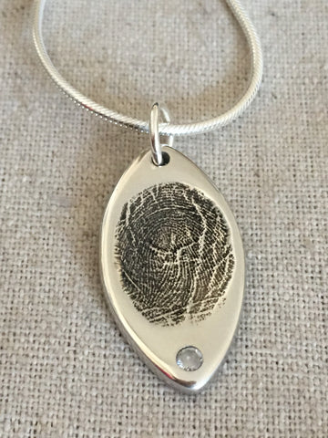 Large Fingerprint Charm