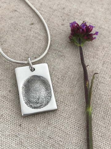Large Fingerprint Charm