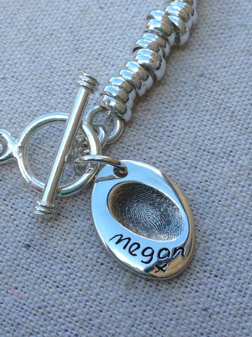 Fingerprint Small Charm