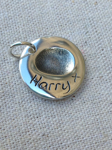 Fingerprint Small Charm