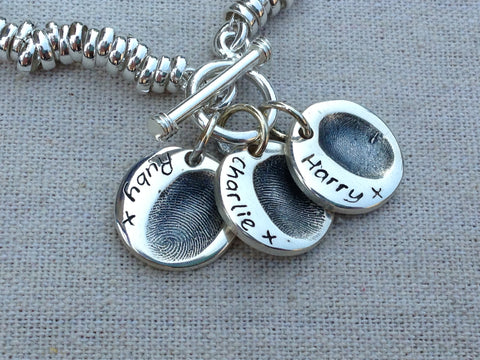 Fingerprint Small Charm