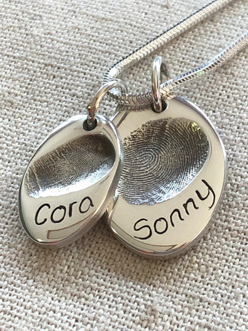 Double Stack Fingerprint  (Small and large charm)