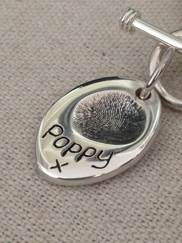 Fingerprint Small Charm