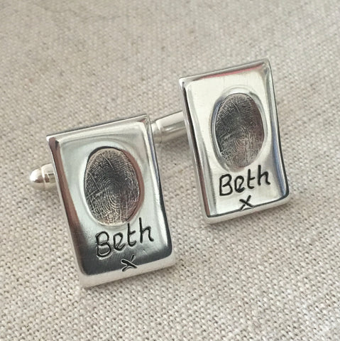 Fingerprint Cufflinks