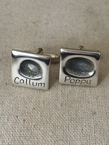 Fingerprint Cufflinks